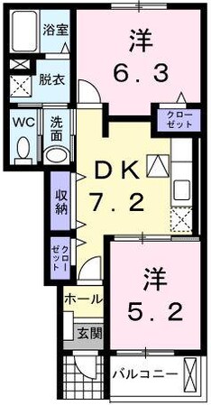 アストーレＭの物件間取画像